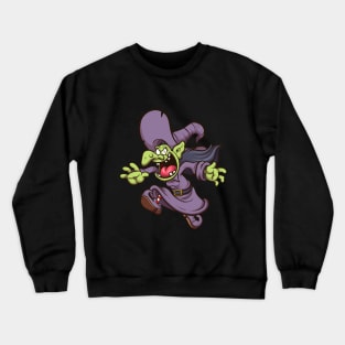 Cartoon Witch Crewneck Sweatshirt